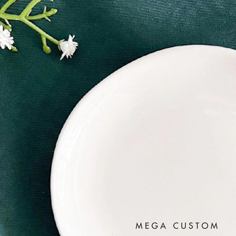 Personalised Irregular Round Ceramic Jewelry Dish for Goddaughter First Communion Gift Baptism and Christening Confirmation Gift 