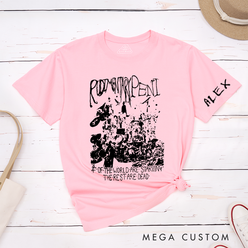 Personalized Classic T-Shirts Anarcho Punk and Deathrock and Post Punk Lovers T-Shirt