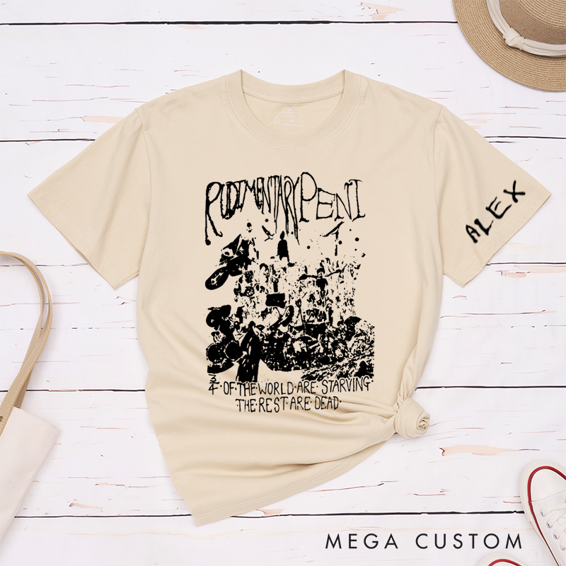 Personalized Classic T-Shirts Anarcho Punk and Deathrock and Post Punk Lovers T-Shirt