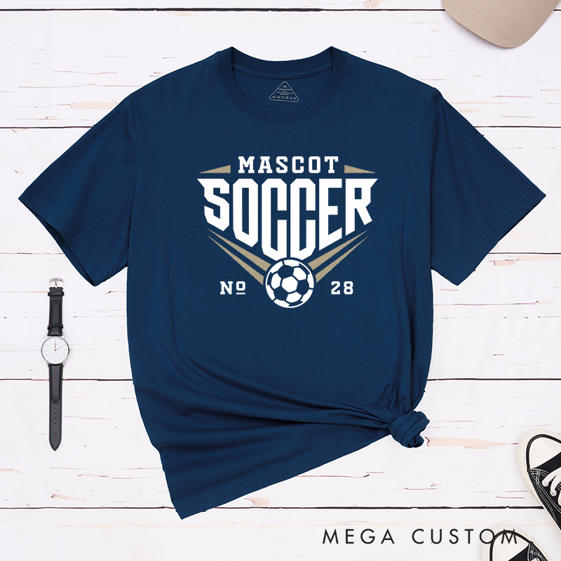 Personalized Soccer T-Shirt with Team Name and Number