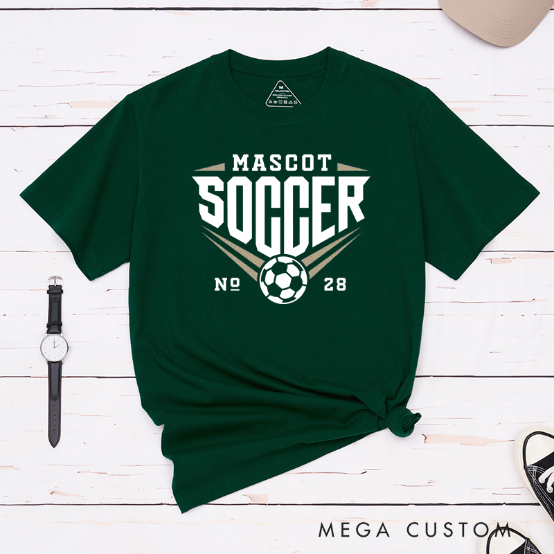 Personalized Soccer T-Shirt with Team Name and Number