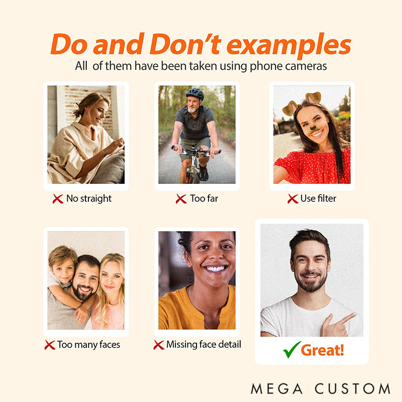 [Copy]Personalized Volleyball Acrylic Ornament with Custom Your Action Photo and Festive Design for Him