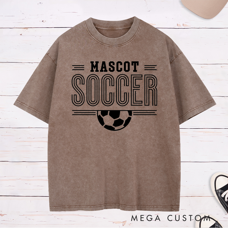 Personalized Soccer Washed T-Shirt with Team Name
