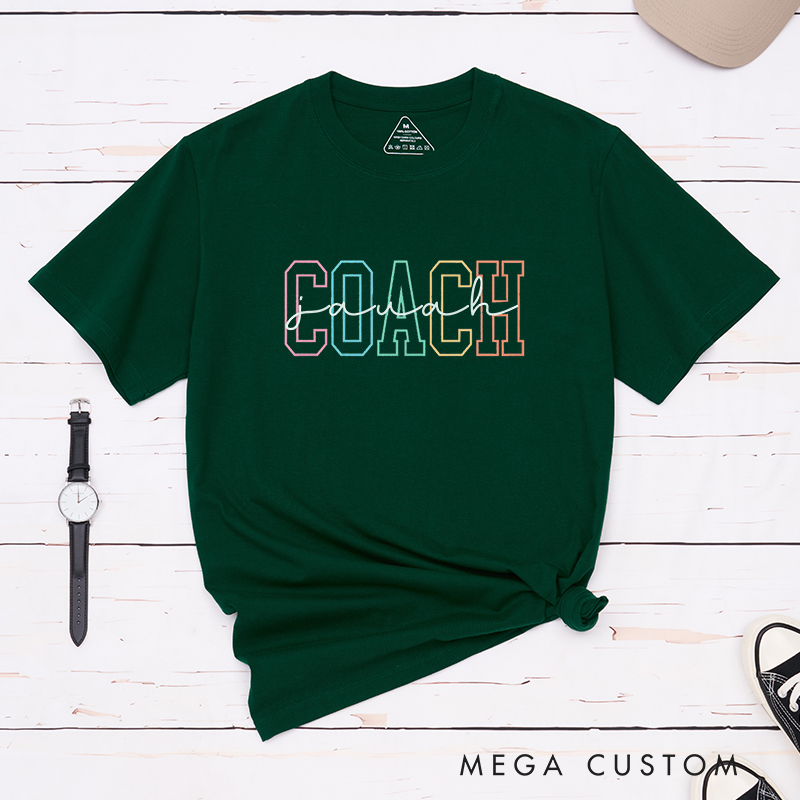 Personalized Coach T-Shirt with Custom Name