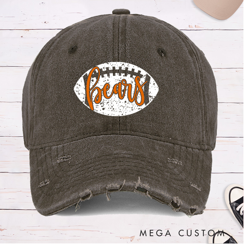 Personalized American Football Cap with Custom Team Name for Fans