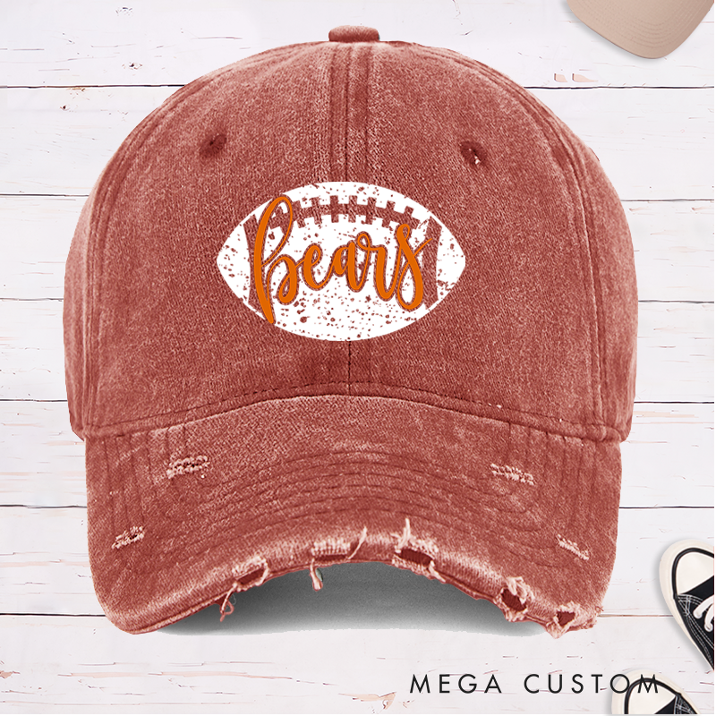 Personalized American Football Cap with Custom Team Name for Fans