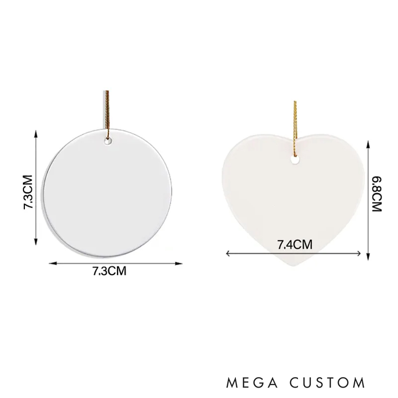 Personalized the Photo Ceramic Christmas Ornament Galaxy War Film Ornament Movie Holiday Ornament