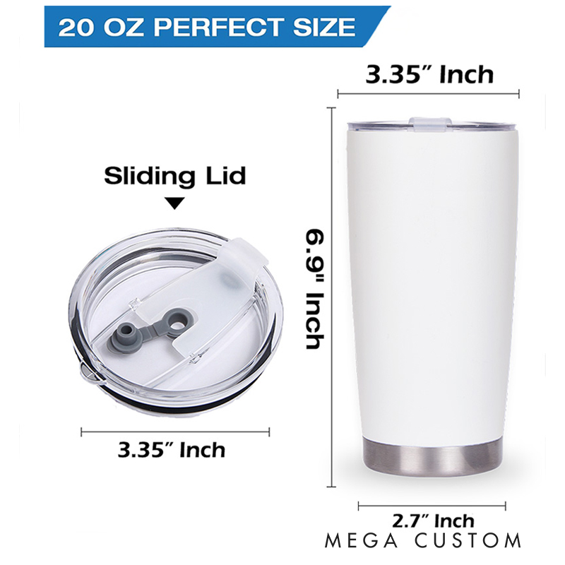 Personalized God Blessed 20oz Stainless Steel Tumbler with Name Religious Gift Anniversary Wedding Gift Faith Gift