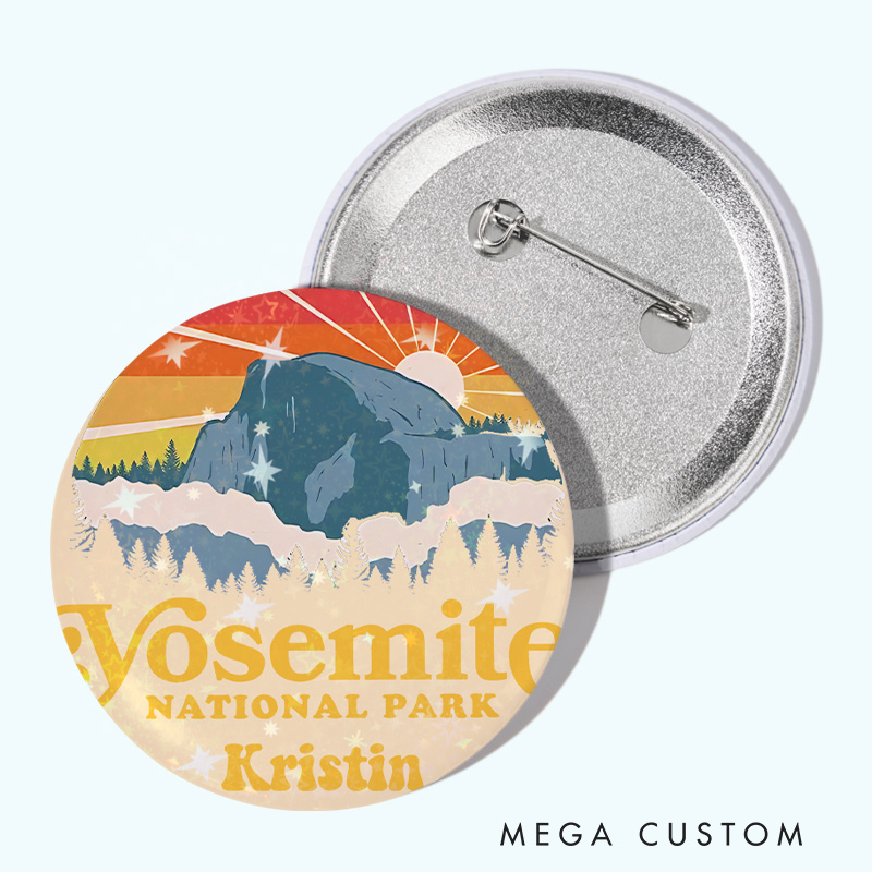 Personalized Outdoor Adventure Pin Adventure is Calling Badge Gift Camping Hiking Gift