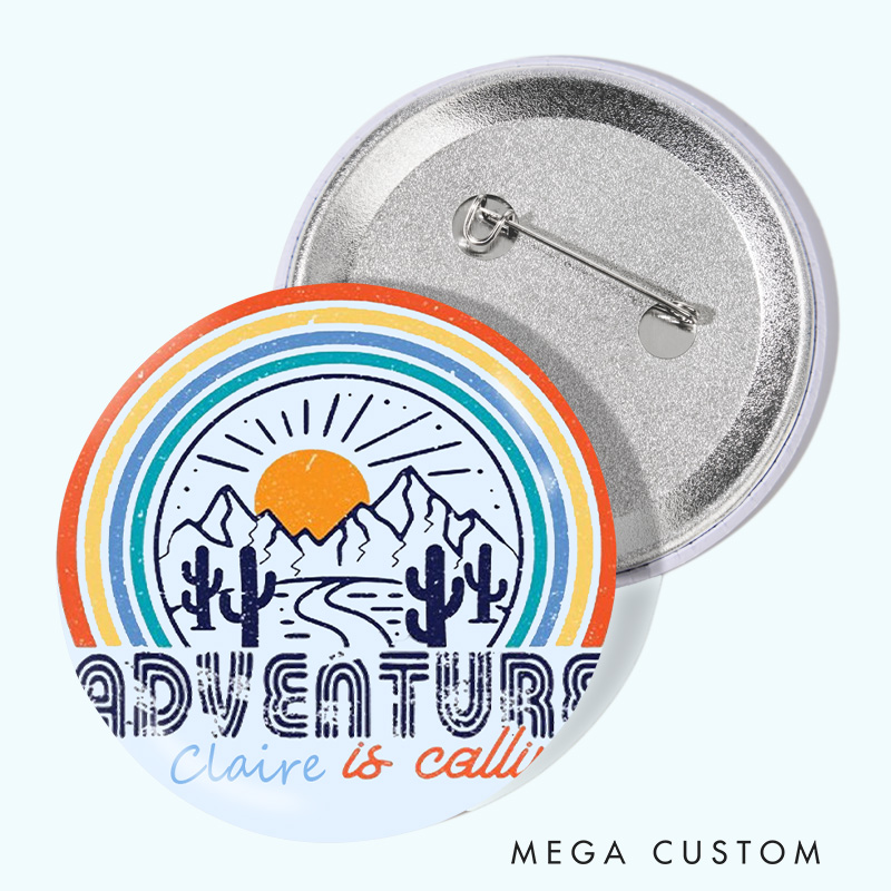 Personalized Adventure Is Calling Pin Outdoor Adventure Pin Badge Gift Camping Hiking Lovers Gift