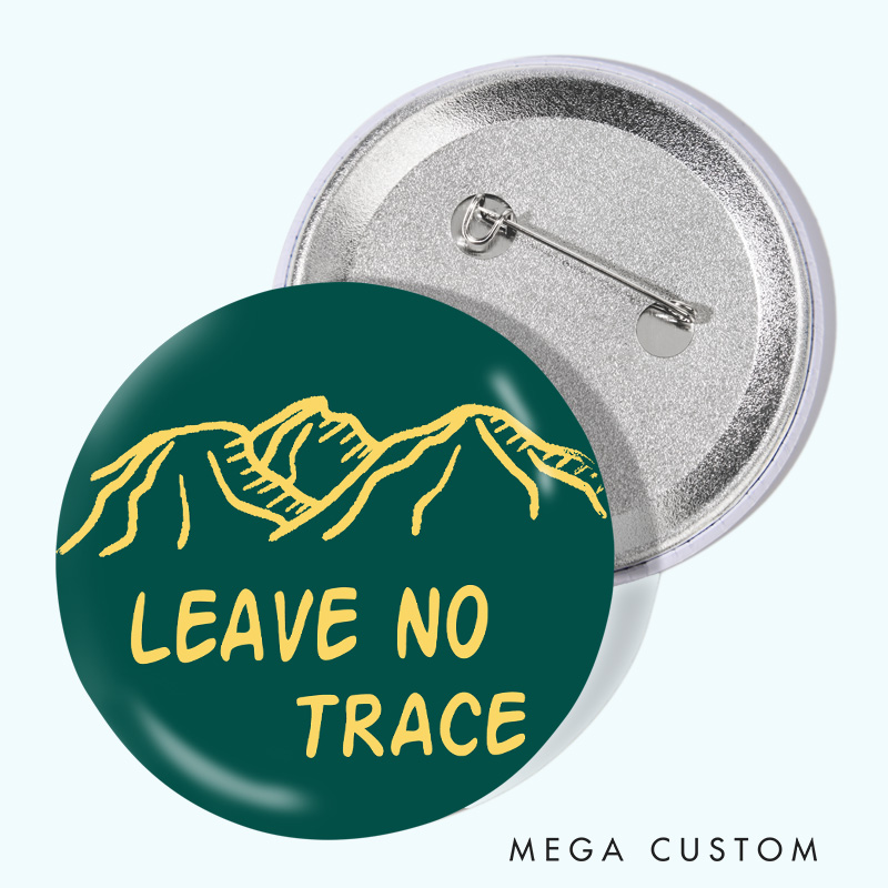 Personalized Respect Nature's Beauty Pin Outdoor Activities Pin Badge Gift Camping Hiking Lovers Gift