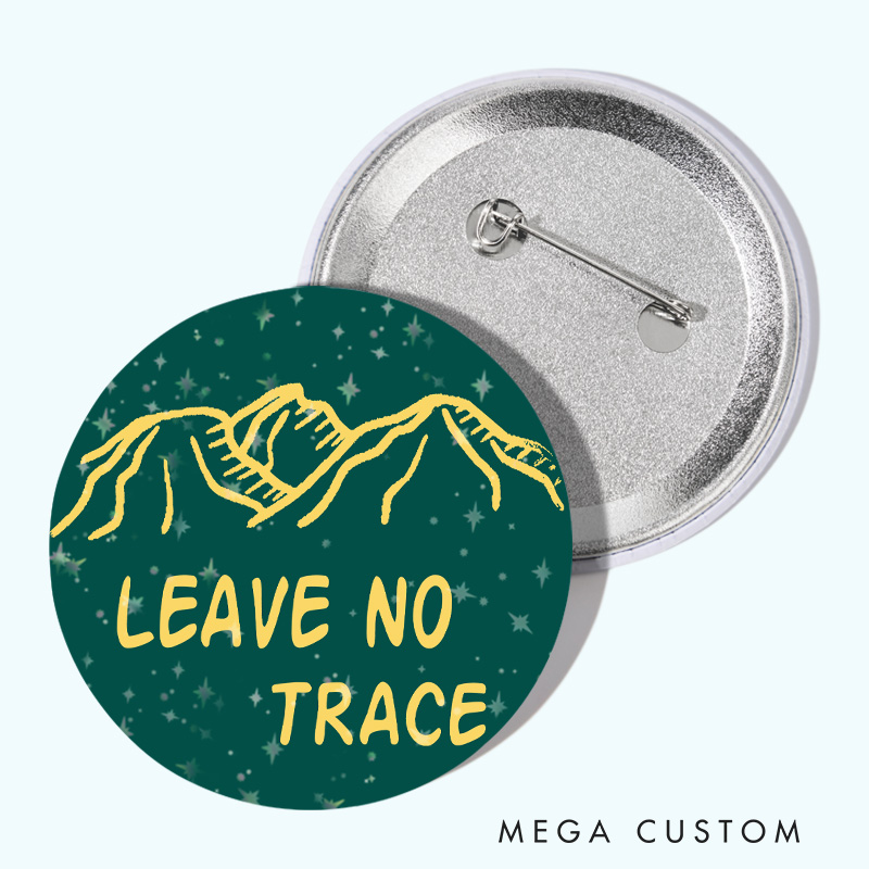 Personalized Respect Nature's Beauty Pin Outdoor Activities Pin Badge Gift Camping Hiking Lovers Gift