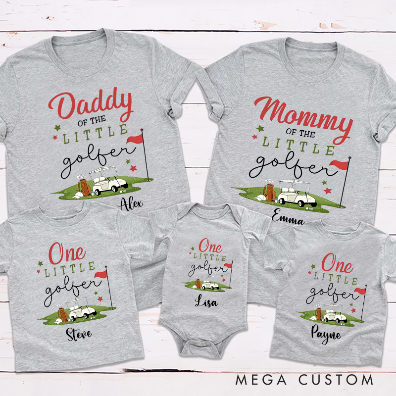 Personalized Hole in One Birthday Golf First Birthday Family Matching Outfit