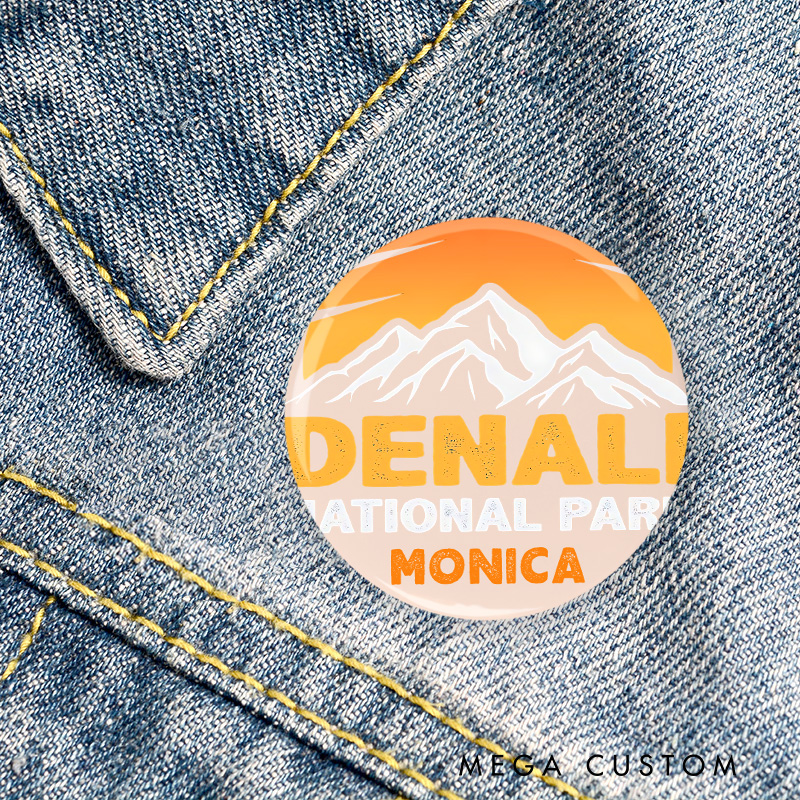 Personalized Peaks and Wilderness Pin Outdoor Adventure Lovers Pin Badge Gift Camping Hiking Lovers Gift