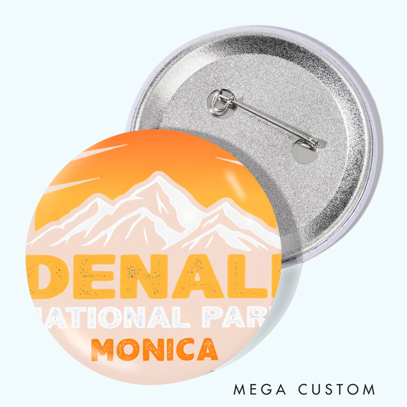 Personalized Peaks and Wilderness Pin Outdoor Adventure Lovers Pin Badge Gift Camping Hiking Lovers Gift