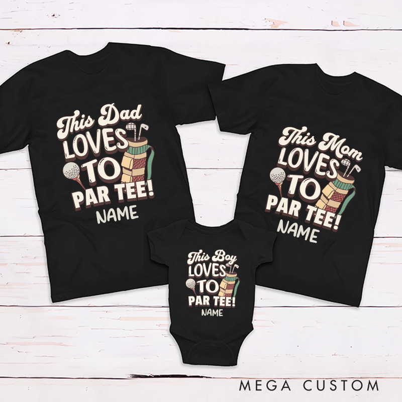 Personalized Golf First Birthday Party Par Tee Golfing Theme Family Matching Outfit
