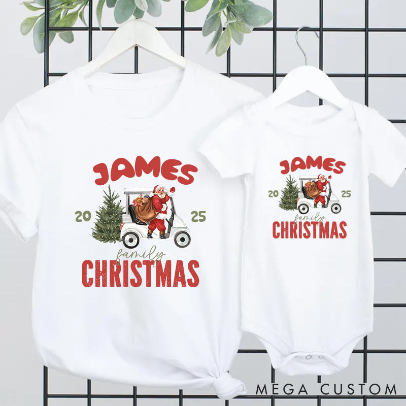 Personalized Family Christmas Golf Matching Outfit Gift for Family Christmas Gift Ideas