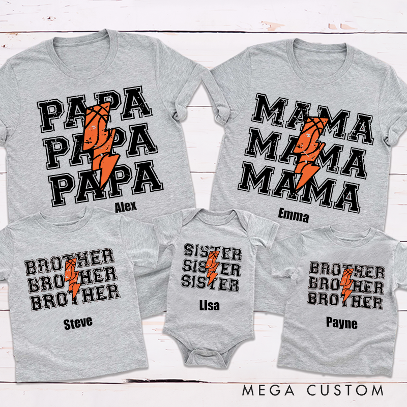 Personalized Adorable Basketball Matching Outfit for Team Spirit