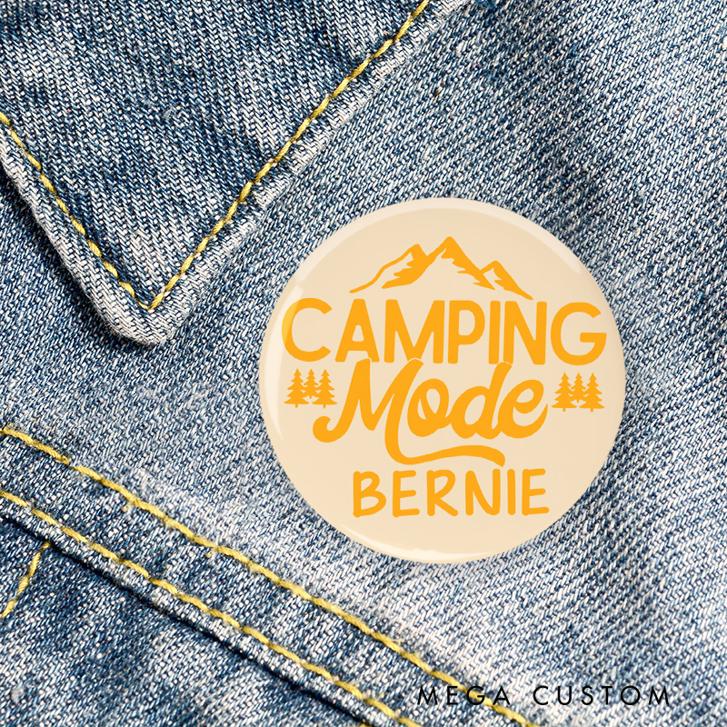 Personalized Camping Mode Pin Outdoor Nature Adventure Lovers Pin Badge Gift Hiking Lovers Gift