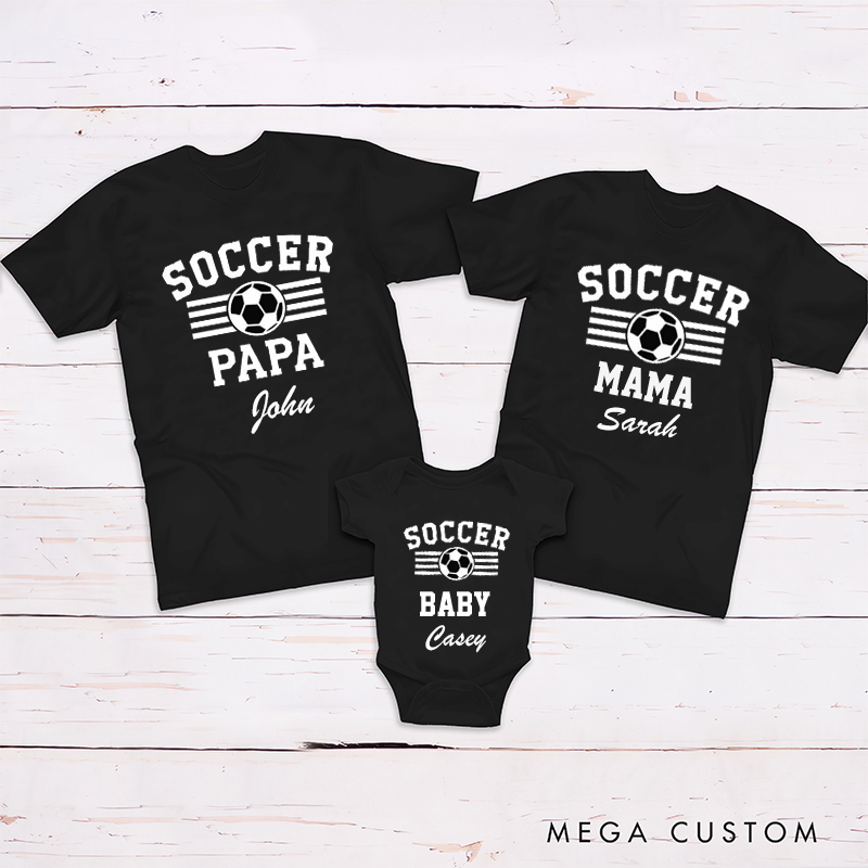 Personalized Soccer Fan Reunion Gift Family Matching Outfit