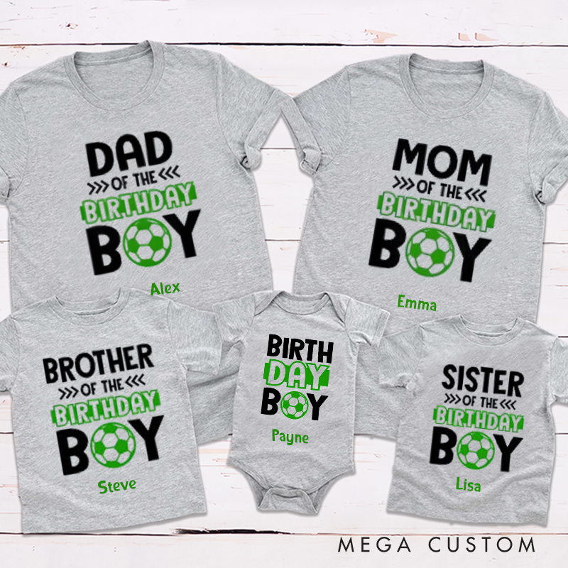 Personalized Kids and Parents Soccer Family Matching Outfits for Family Bonding