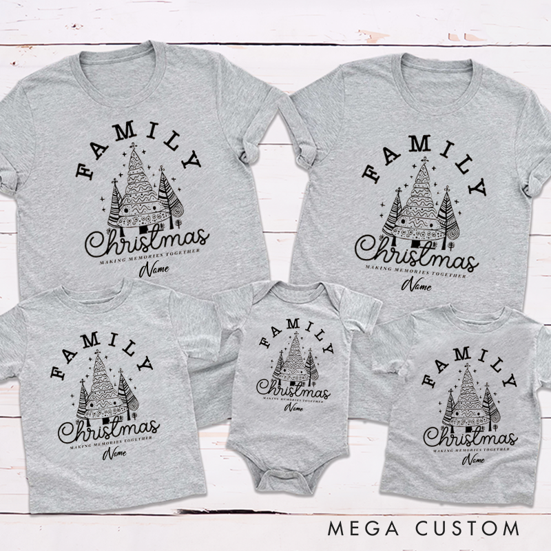 Personalized Family Christmas Making Memories Together Family Matching Outfit