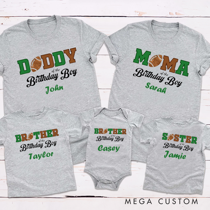Personalized Festival Football Theme Reunion Family Matching Outfit