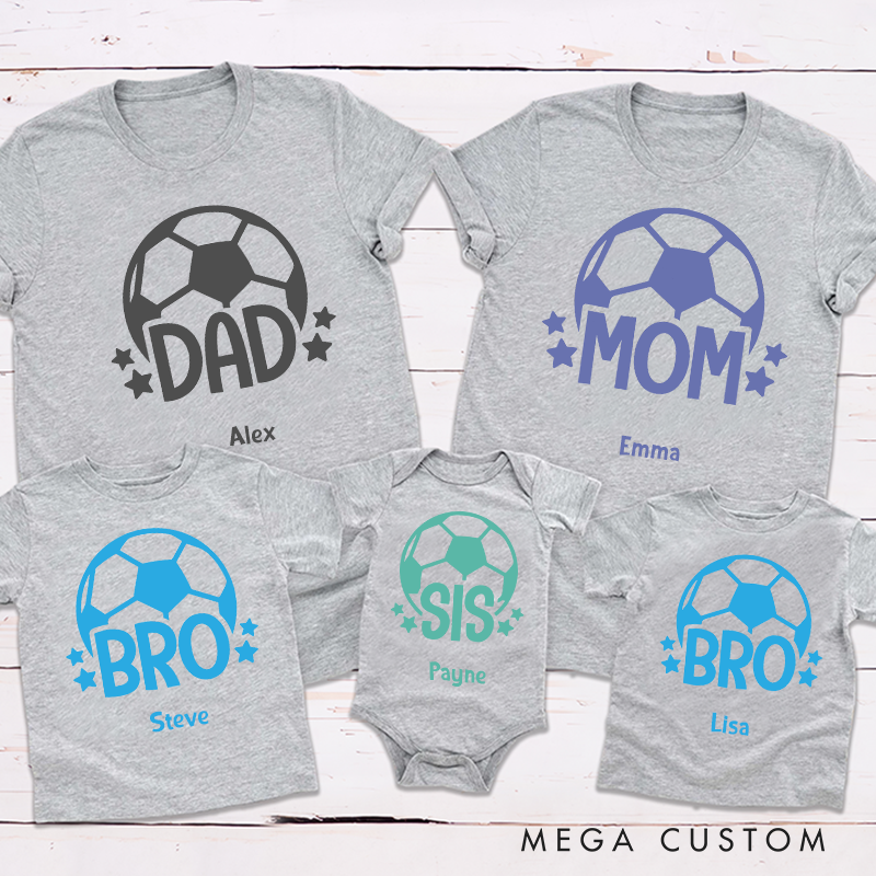 Personalized Family Soccer Matching Outfits for Fun and Active Days