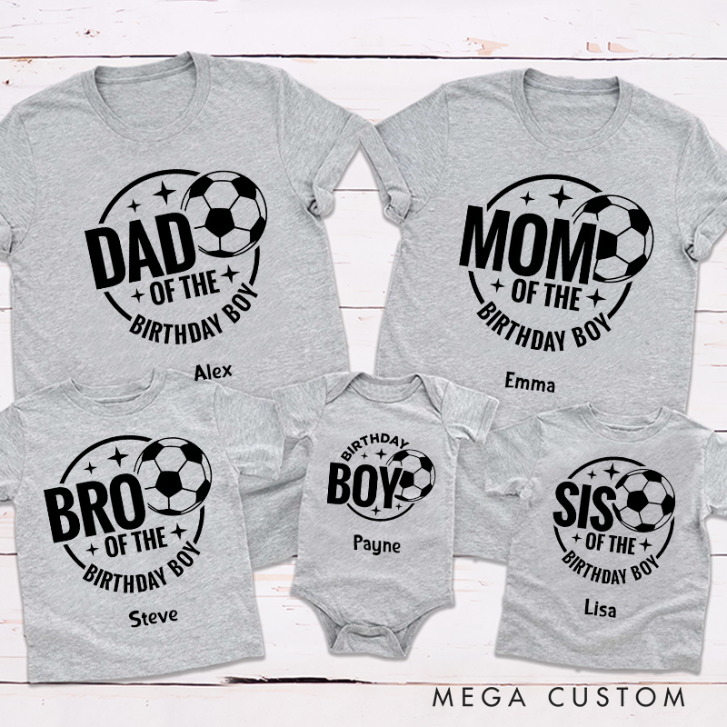 Personalized Family Matching Outfits for Soccer Adventures and Memories