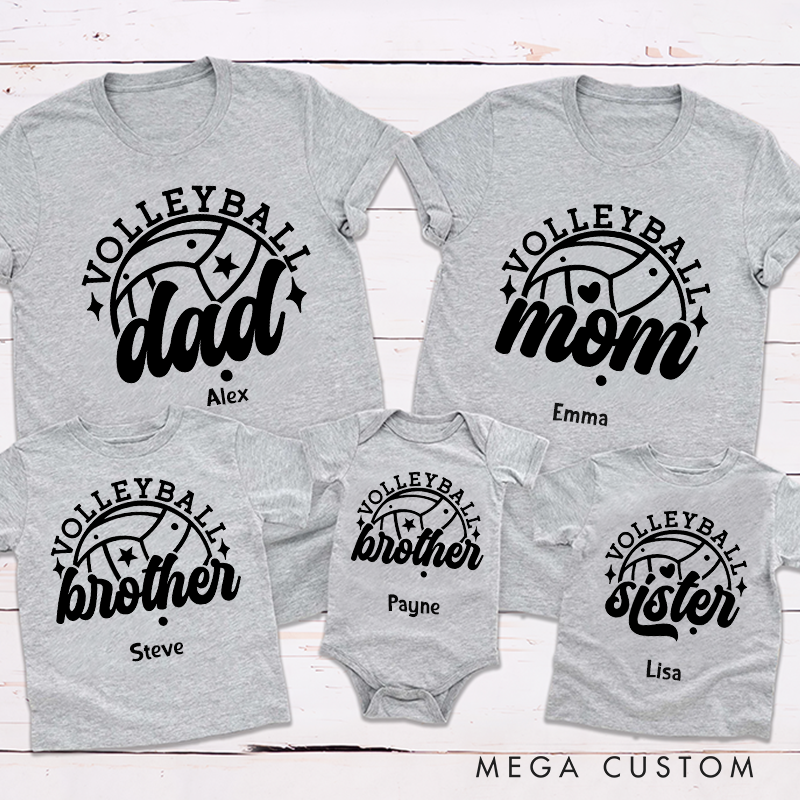 Personalized Volleyball Family Matching Outfits Unite Your Family in Love