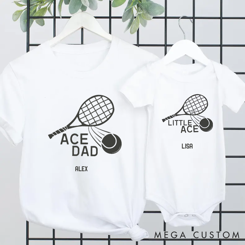 Personalized Tennis Dad Matching Outfits Create a Fun Atmosphere