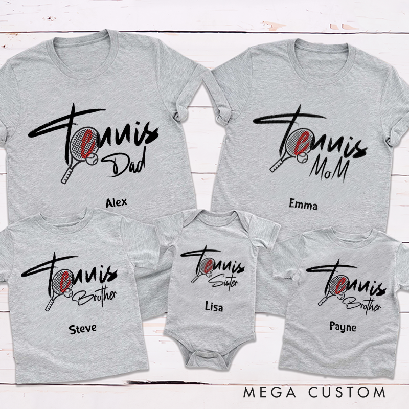 Personalized Tennis Family Matching Outfits Encourage You to Play and Love Harder