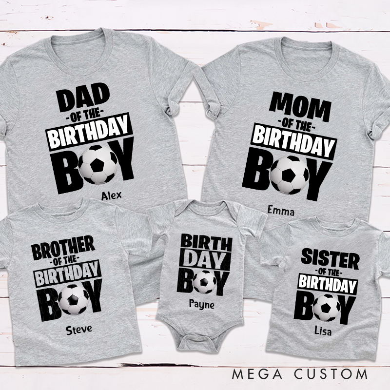 Personalized Soccer Birthday Boy Matching Outfits Perfect Gift for Soccer Fans