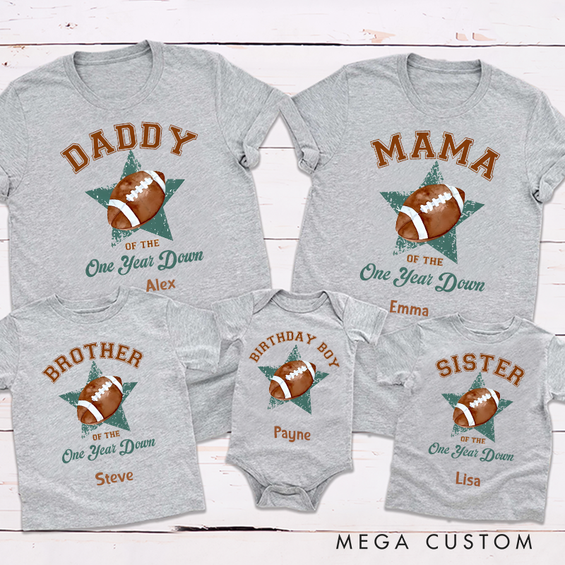 Personalized Family American Football Matching Outfits for Warm Moments with Your Family