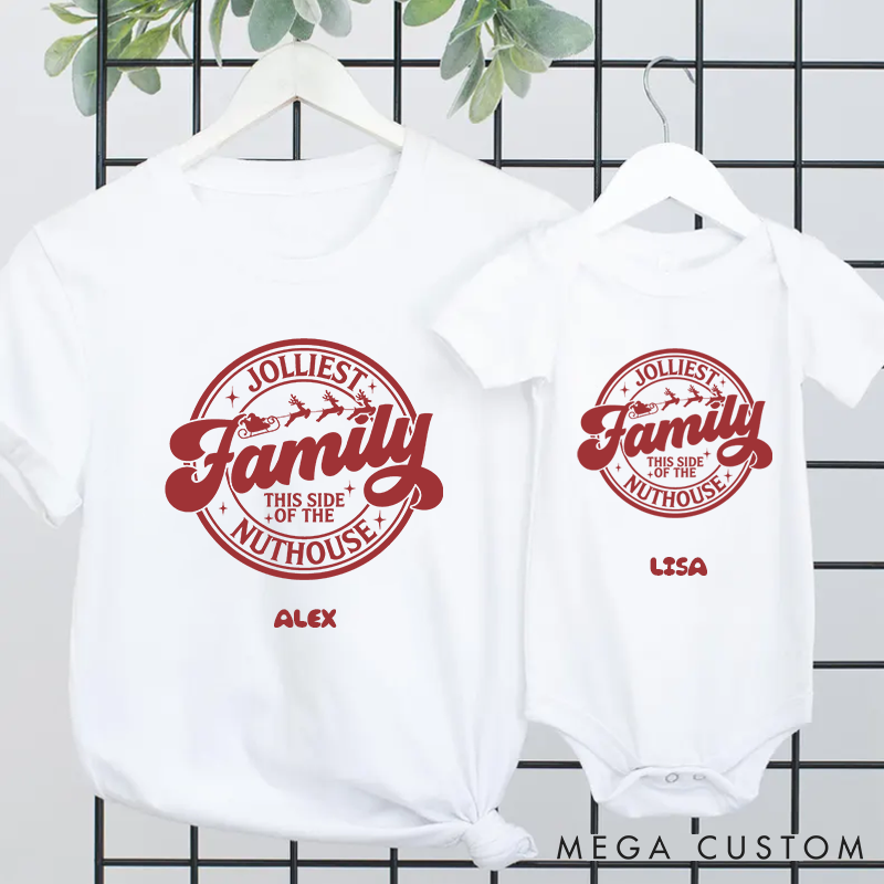 Personalized Family Christmas Fun Matching Outfits to Celebrate the Season of Giving and Joy