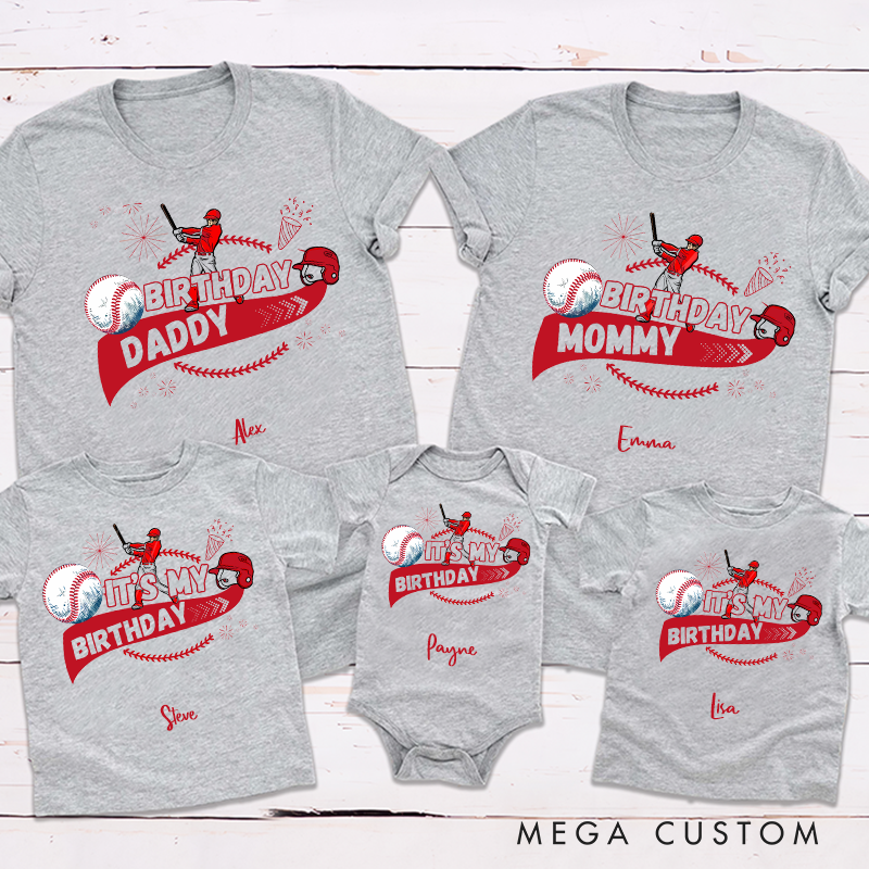 Personalized Family Baseball Matching Outfits Bundle Promotes Active Fun and Togetherness