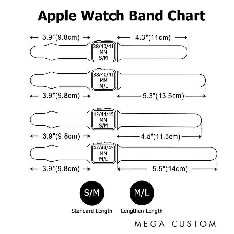 Personalized Golf Themed Silicone Watch Band with Custom Name