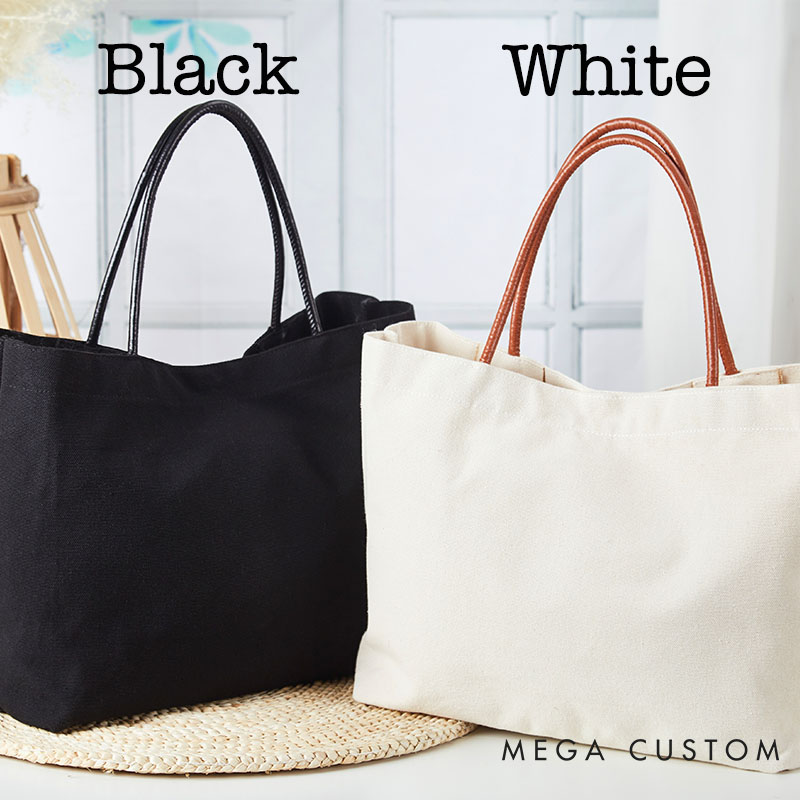 Personalized Bridesmaid Retro Oil Painting Birth Flower with Birthstone Large Jute Tote Bag