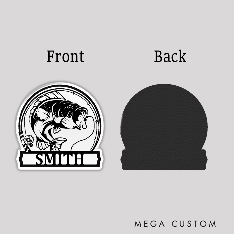 Personalized Fishing Theme Fridge Magnets Durable and Strong Magnetic Hold Unique Custom Design Perfect for Home Decor or Gifts for Fishing Lover