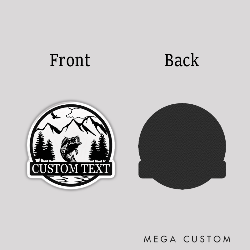 Personalized Fishing Theme Fridge Magnet Durable and Decorative Perfect Gift for Fishing Lover and Outdoor Lover