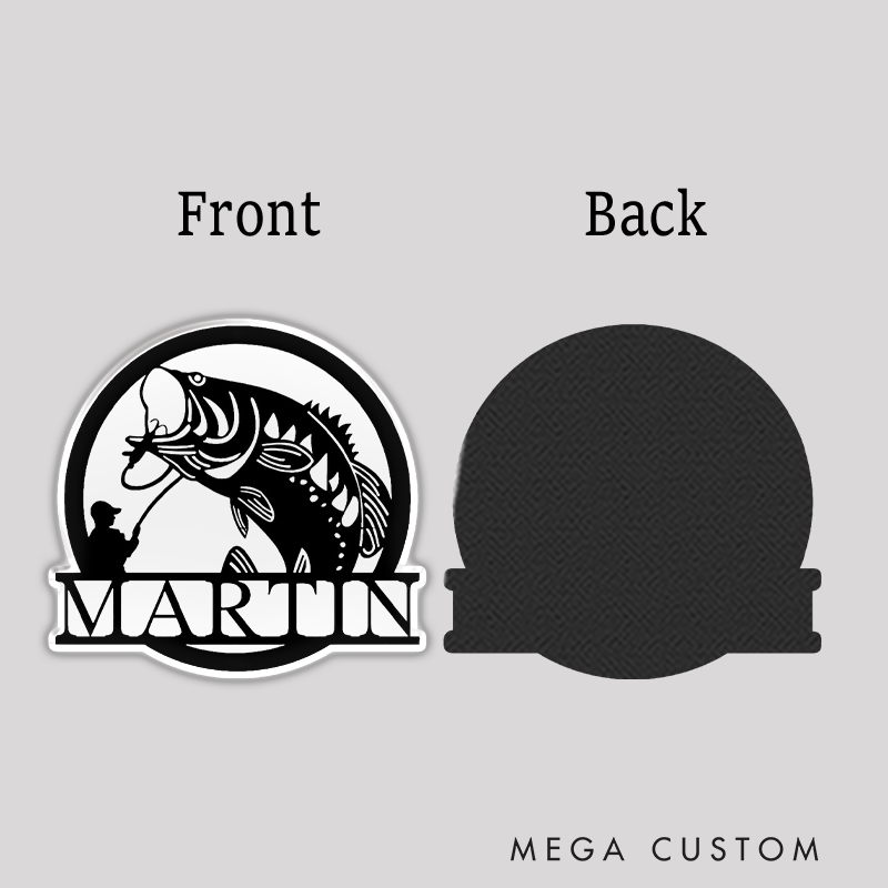 Personalized Fishing Fridge Magnet Durable and Decorative Perfect for Tackle Boxes and Gifts for Fishing Lover