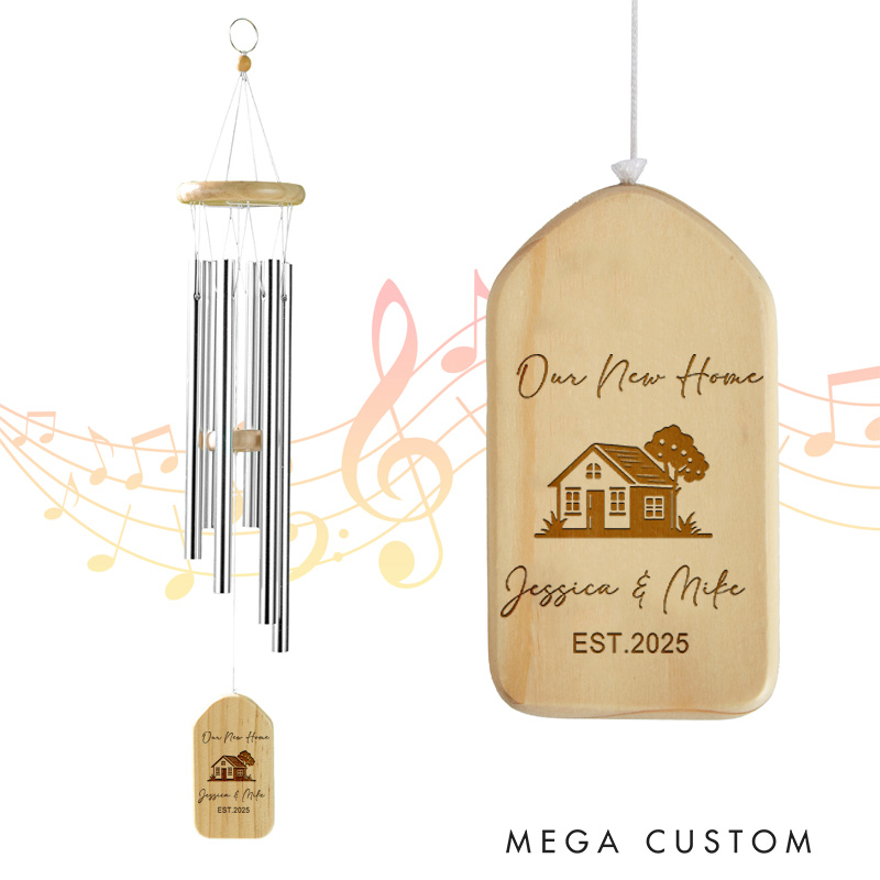 Personalized Our Home Wind Chime Customised New Home Wind Chime With Names Porch Wind Chime Family Names