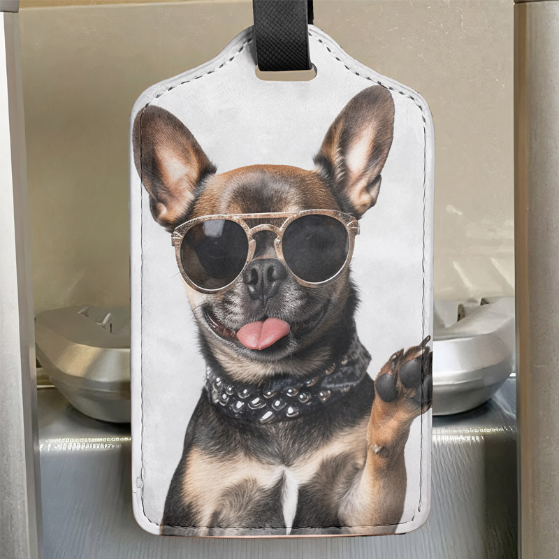 Personalized Funny Photo Luggage Tag For Friends Family Vacation