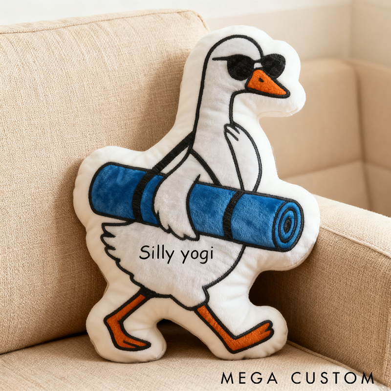 Personalized Goose Yoga Pillow Funny Yoga Pillow Meditation Pillow Funny Yoga Gift Perfect Gift for Yoga Lovers and Home Comfort