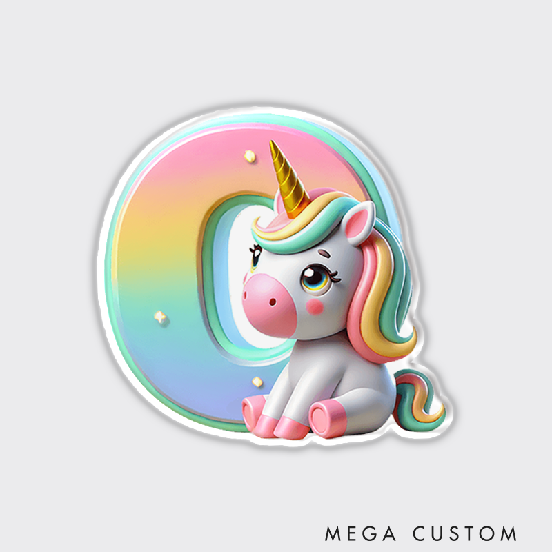 Personalized Cute Unicorn Fridge Magnet Custom Kids Gift Christmas Gift