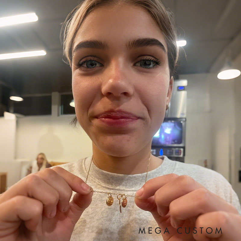 Personalized Volleyball Necklace Custom Initials Anniversary Gift Player Gift