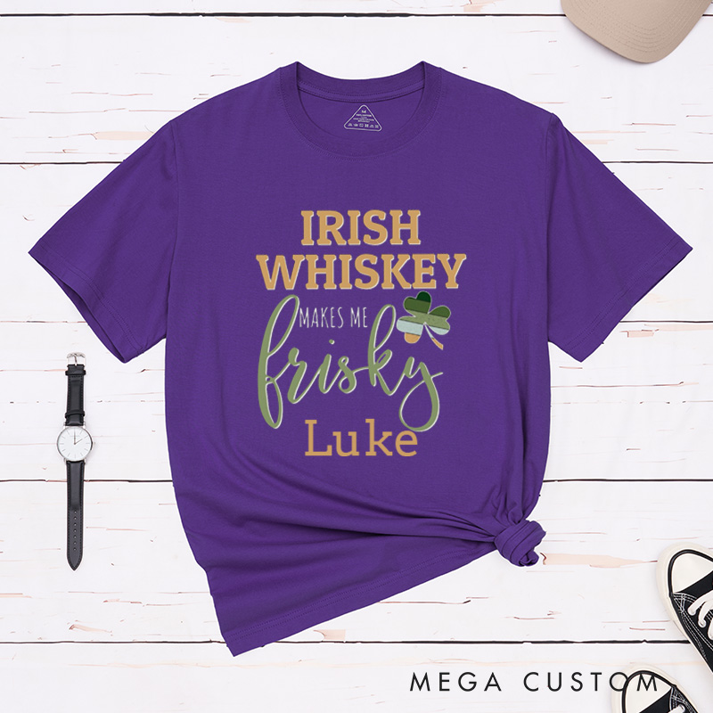 Personalized Irish Couple St. Patrick's Day Matching T-Shirt Shamrock Couple Shirt