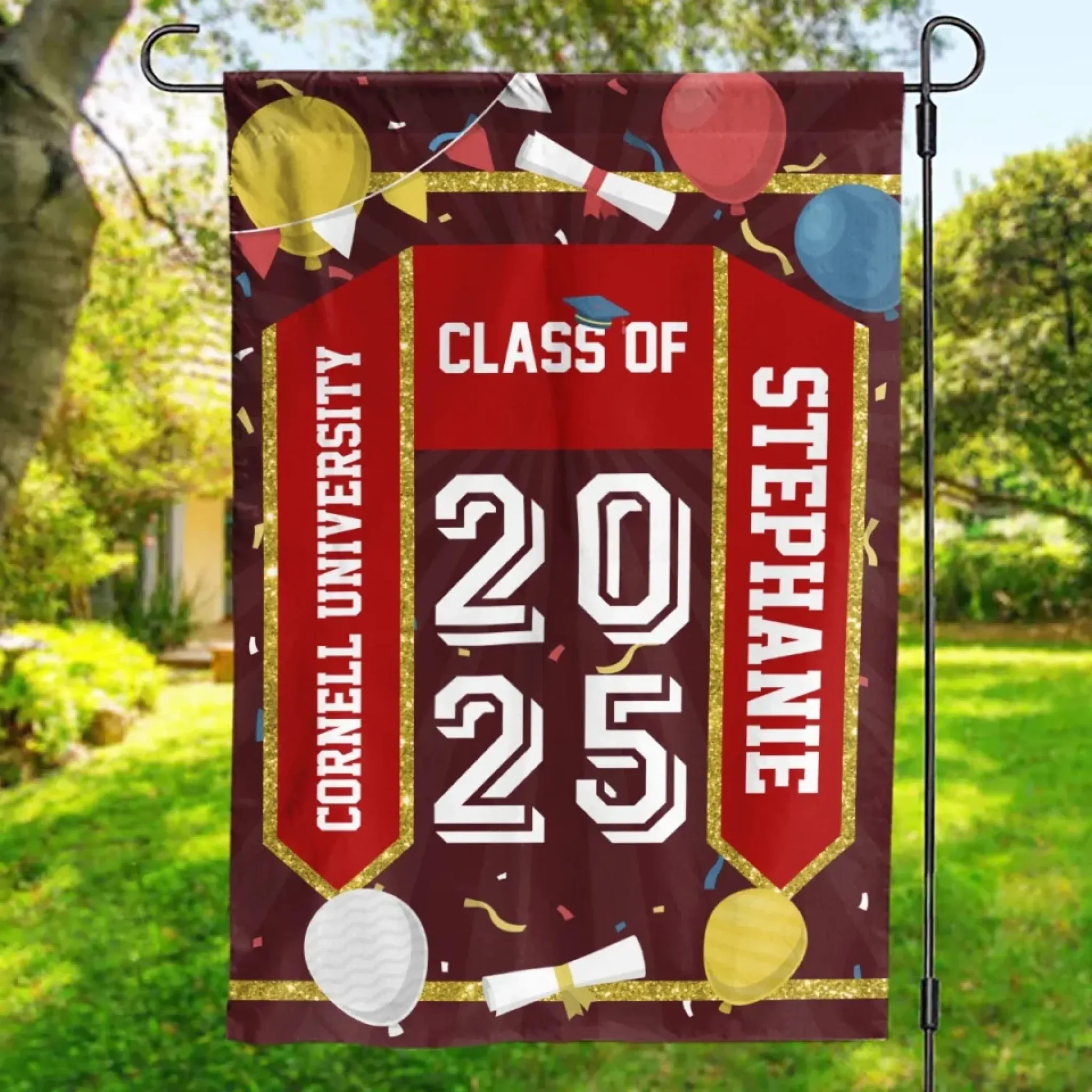 Personalized Graduation Is A New Chapter Family  Custom Garden Flag Graduation Gift For Family Members