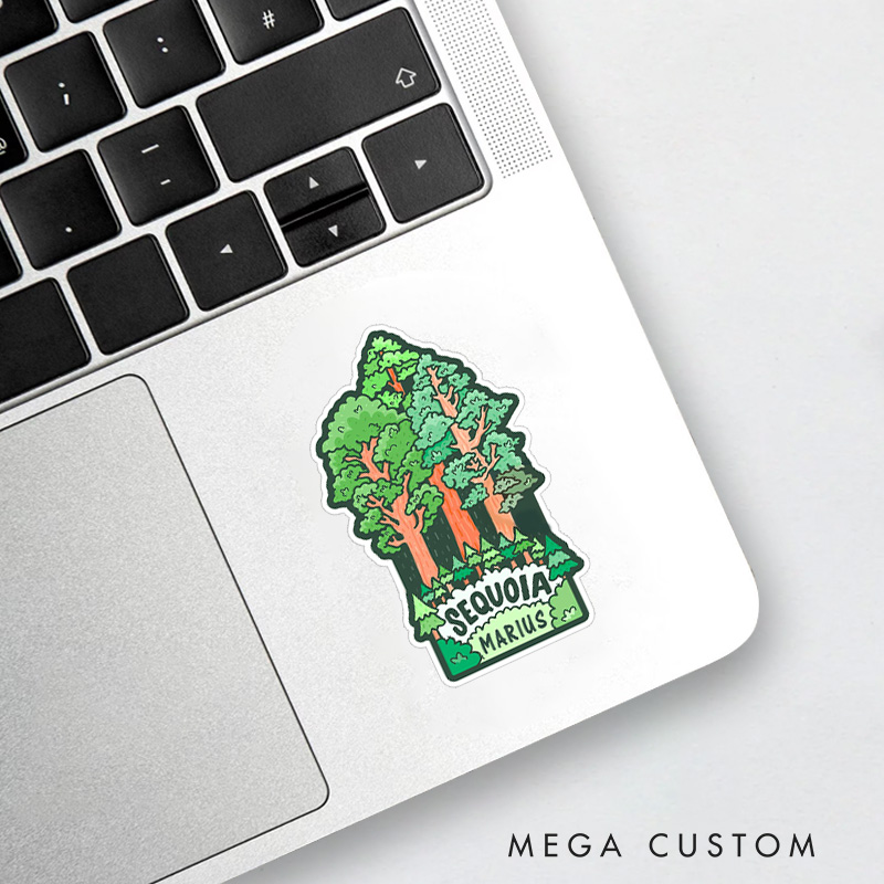 Personalized Sequoia Parks Sticker Camping Adventure Mountain Sticker for Nature Travelers Outdoors Lover Gift