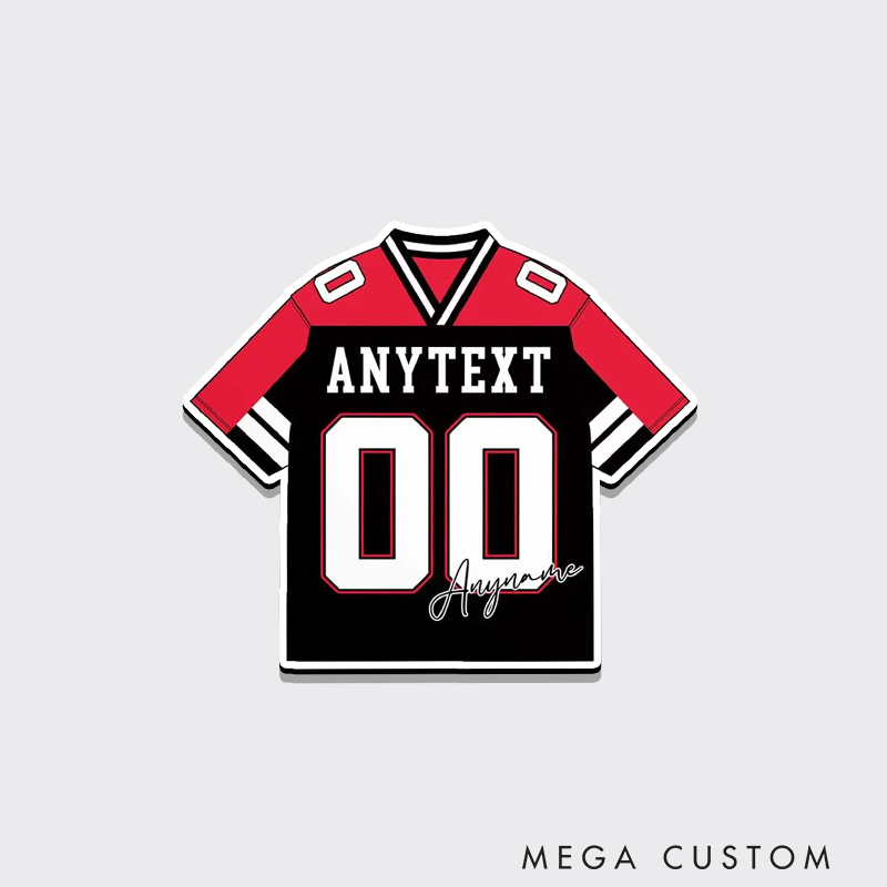 Personalized American Football and Rugby Player Jersey Fridge Magnets with Custom Player Name and Number